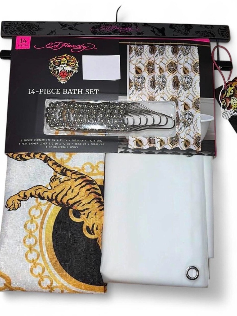 Ed Hardy Shower curtain set